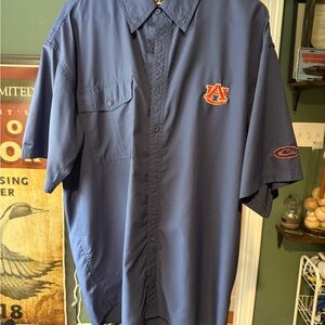 Drake Men's Navy Auburn Casual Button Down Shirt